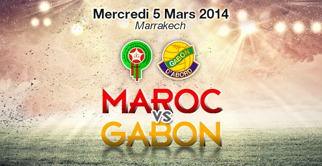 Affiche Maroc - Gabon